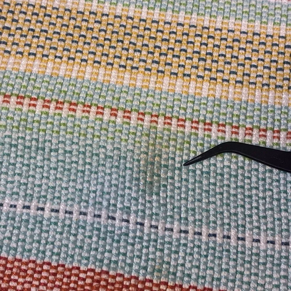 5 Food Network Placemats Woven Multicolor Stripe w/ Fringed Cotton Kohls 17